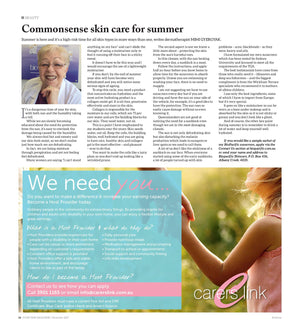 BEAUTY Commonsense skin care for summer 2017